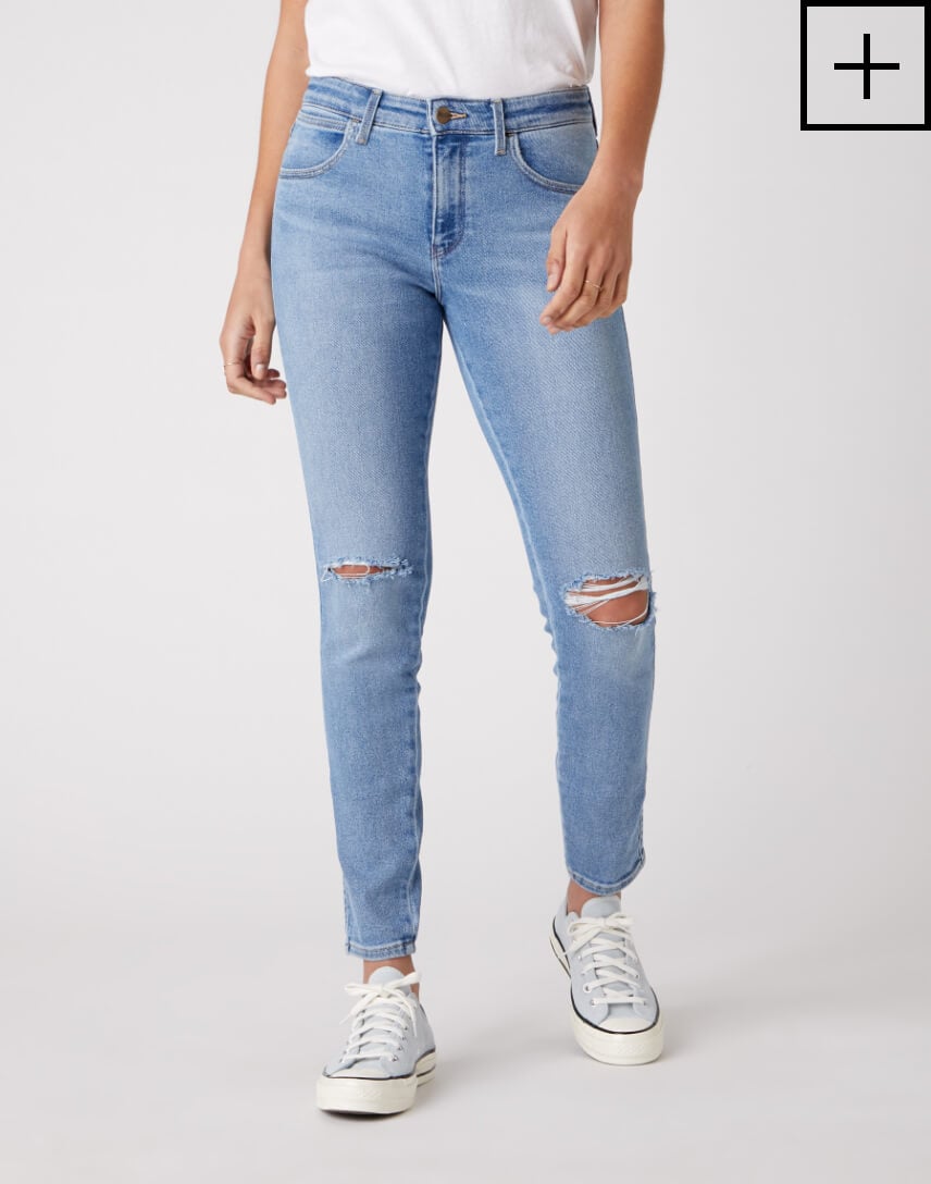 skinny jeans in stoned ribbed